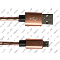Cavo Connettore USB - micro USB SF SOLUZIONI 1 Metro Metallo Gold