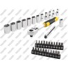 Set 37 pz Chiavi a Bussola con Cricchetto Attacco 1/4" Compatto STANLEY