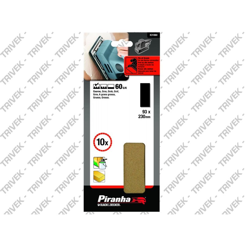 10 fogli standard 93 x 230 mm BLACK+DECKER