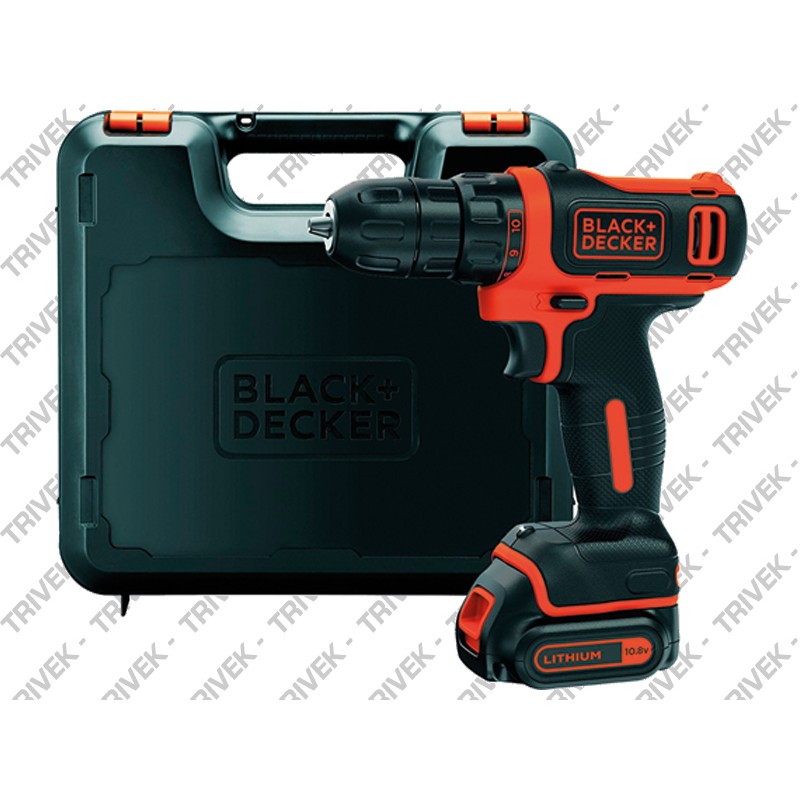 Trapano Avvitatore 10.8v litio 1.5ah in Valigetta BLACK+DECKER