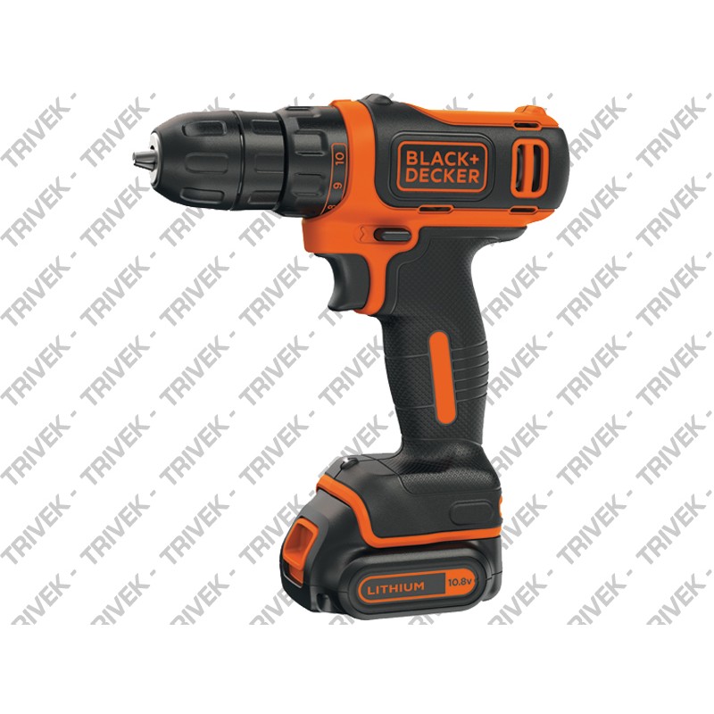 Trapano Avvitatore 10.8v litio 1.5ah 2 Batterie in Valigetta BLACK+DECKER