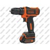 Trapano Avvitatore 10.8v litio 1.5ah 2 Batterie in Valigetta BLACK+DECKER