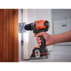 Trapano Avvitatore 2 Batterie 18 Volt Litio 2Ah Brushless BLACK+DECKER