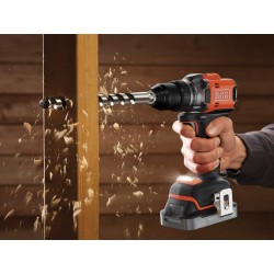Trapano Avvitatore 2 Batterie 18 Volt Litio 2Ah Brushless BLACK+DECKER