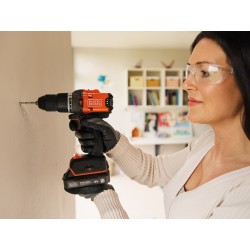 Trapano Avvitatore a Percussione 2 Batt 18 V Li 1,5Ah Brushless BLACK+DECKER