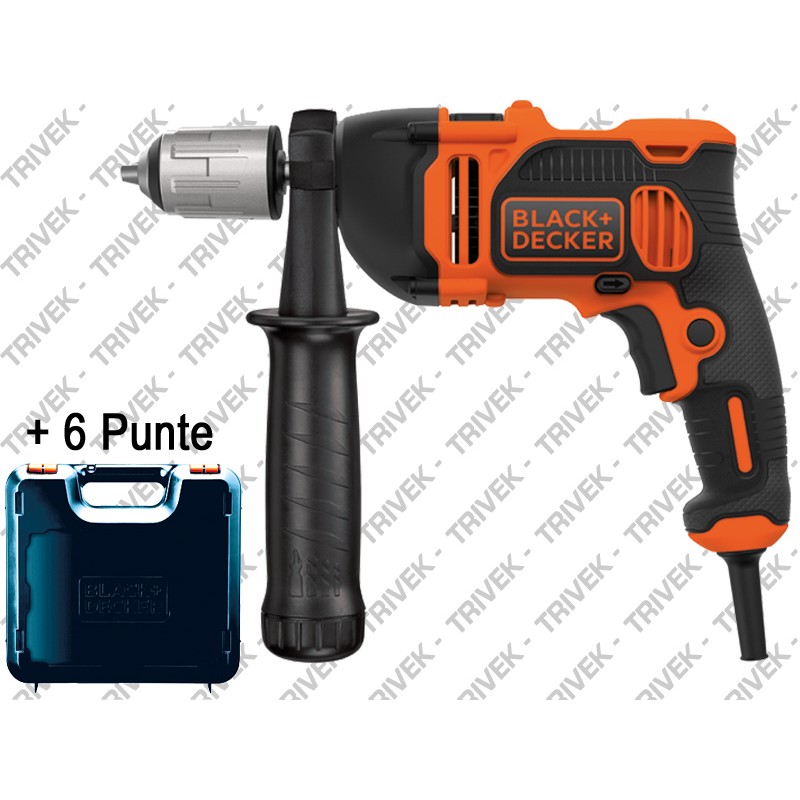 Trapano Percussione Reversibile 850 W in Valigetta BLACK+DECKER