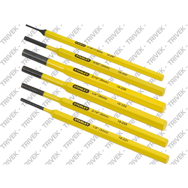 Set 6 Cacciaspine (1,5 - 3 - 4 - 5 - 6 - 8 mm) STANLEY