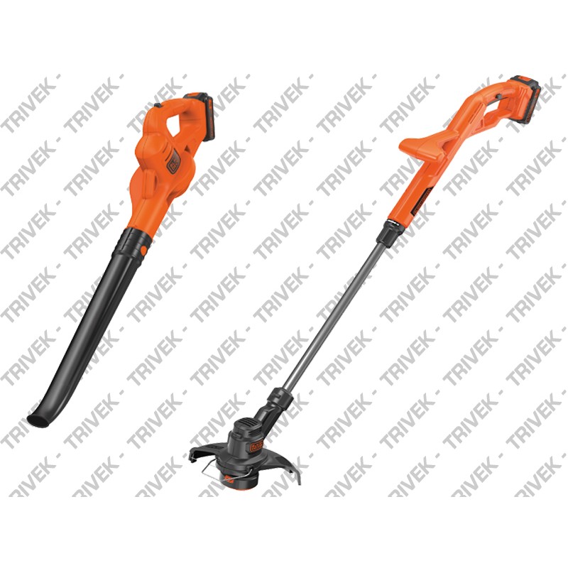 KIT Tagliabordi Litio 18V + Soffiatore 18V + 2 Batterie BLACK+DECKER