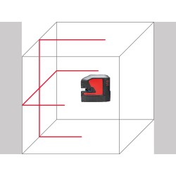 Livella Laser Raggio Rosso LINO L2S-1 con Batterie Litio LEICA