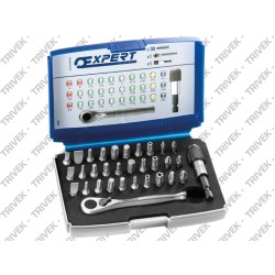 SET 30 Inserti 1/4" + Porta...