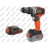 Kit Trapano Avvitatore Percuss. 18V +1 Batteria 4Ah+1 Batteria 2Ah BLACK+DECKER