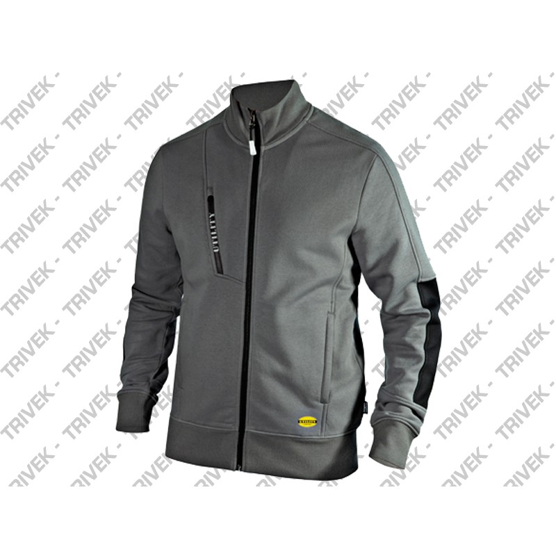 Maglia da Lavoro "Sweatshirt Fz Litework" DIADORA Grigio Acciaio