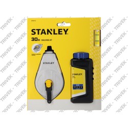 Set Tracciatore Alluminio 1:1 + Polvere + Livella Filo 30m STANLEY