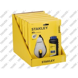 Set Tracciatore Alluminio 1:1 + Polvere + Livella Filo 30m STANLEY
